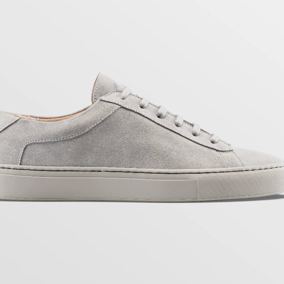 Koio Men's Capri Sneaker in Mineral (Light Grey Suede) - Size 11 - Picture 3 of 3